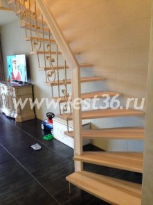 Лестница с ковкой 21-04 Лестница с ковкой 21-04