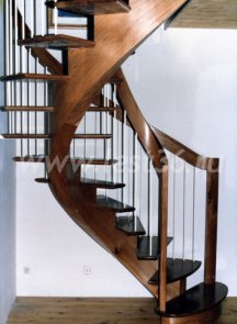 Винтовая лестница в дом на второй этаж 09-06